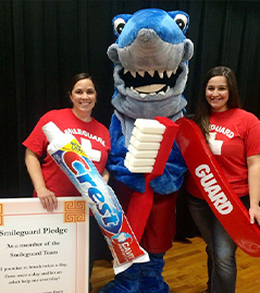 Shark Mascot at charity event