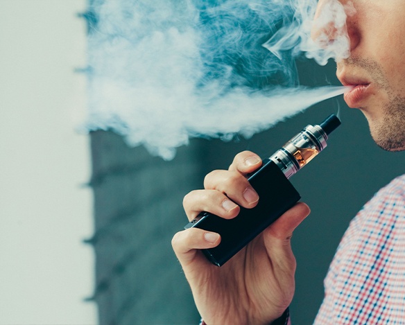 Young person vaping