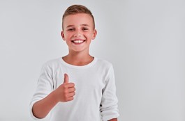 boy with dental sealants